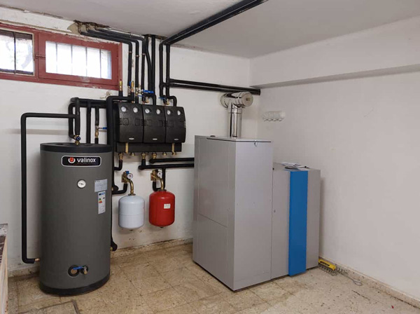 caldera de pellets